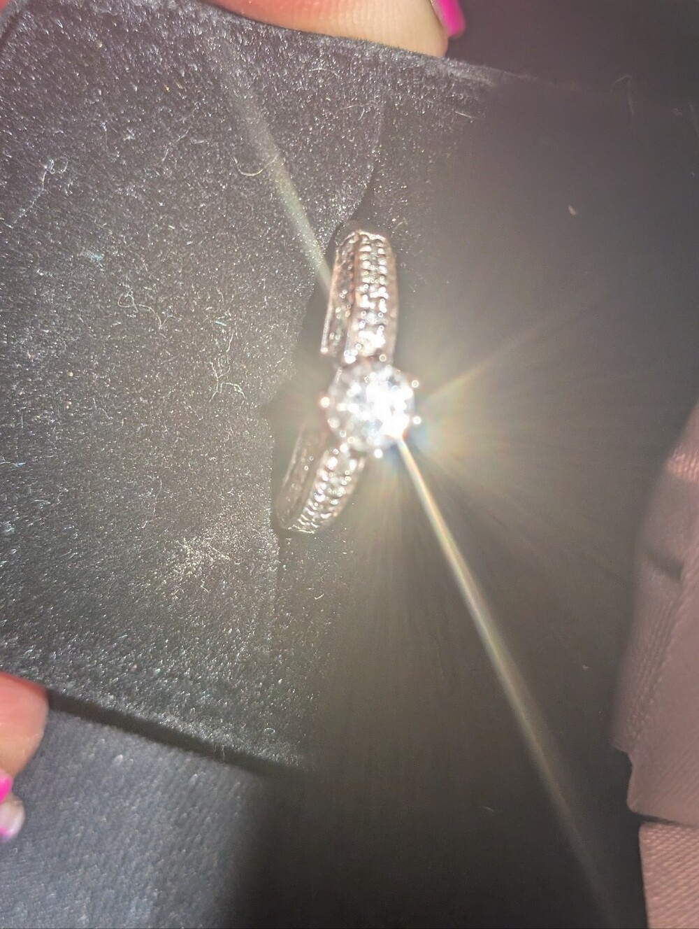 14k WG Natural Diamond Ring